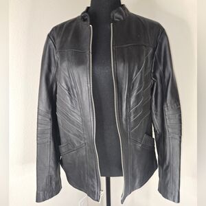 Black Leather Jacket for Women